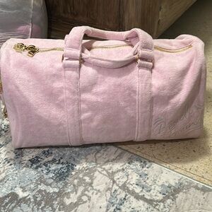 stoney clover terry embroidered beach bound duffel bag